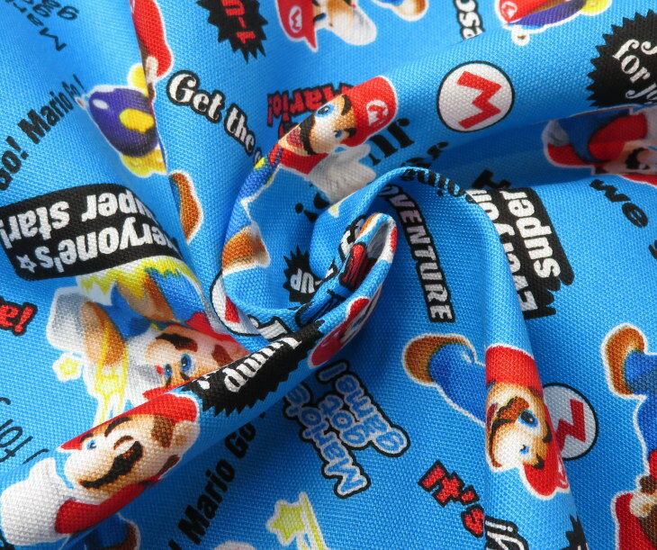 108cm width [10cm increments] Entrance school entrance area Cotton oxford "Super Mario Bros" (9932) Entrance fabric Boys Made in Japan