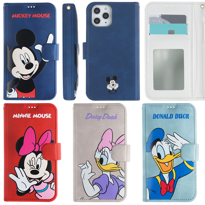 Disney Hello Diary Disney Hello Diary Case Magnet Clasp Card Storage Notebook Type Smartphone Case Cover iPhone 16e 16 Plus Pro Max 15 14 SE3 13 mini 12 SE2 11 XS XR X 8 7 iPhone iPhone 10 10s 10r Plastic