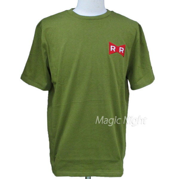 NUEVA camiseta del ejército de Red Ribbon [Camiseta de Dragon Ball de manga corta con logotipo de villano RR verde caqui verde] Talla SML LL Nekopos Envío Magic Knight DB3107RR