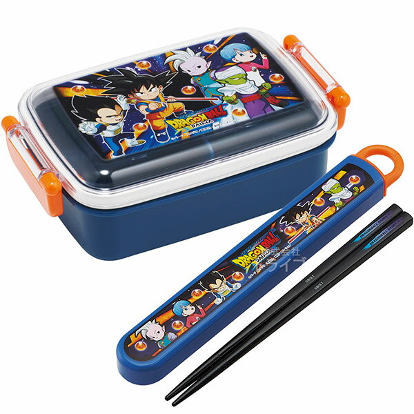 [Scheduled to arrive in mid-March] Dragon Ball DAIMA Antibacterial Square Lunch Box 450ml Chopsticks & Chopstick Box Set