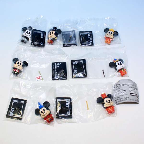 This is the character! Mickey 90th Anniversary Mickey Figure Disney Character Goods Gacha Bandai (Full Comp Set of 7 Types + DP Backing Bonus) [Immediate Delivery] [Limited Quantity] [Sale Item]