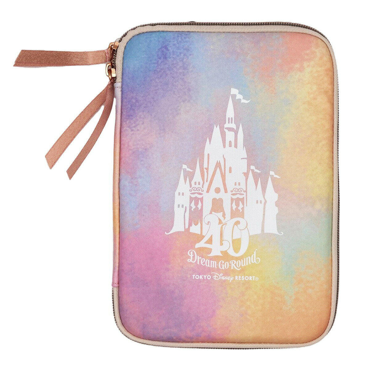 Estuche para bolígrafos del 40.° aniversario de Tokyo Disney Resort Castillo de Cenicienta Guirnalda de sueños Artículos especiales de aniversario Disney 40th Dream Go Round Disneyland DisneySea Limited Disney Good