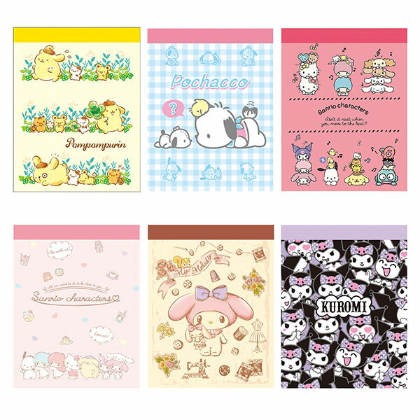 Sanrio Mini Memo { Stationery Character Sanrio Notepad Gift Birthday Children's Club Facilities }[Children's Club Nursery School Kindergarten Prize Events Festival Present Popular] [Color and pattern cannot be specified] [Not available for defects]