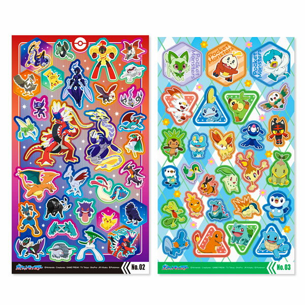 Pokemon Slim Stickers {Miscellaneous Goods Characters }{Gifts Birthday }{Children's Club Facilities }[Children's Club Nursery School Kindergarten Prizes Events Festivals Present Popular] [Color and Pattern Not Specified] [No Defects Cannot be Responded]