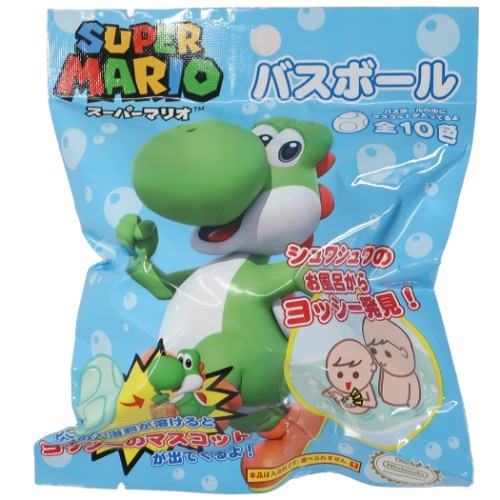 Bath salts Mascot pops out Bath balls in total, 10 types Super Mario Yoshi Sun Art Bath with Children