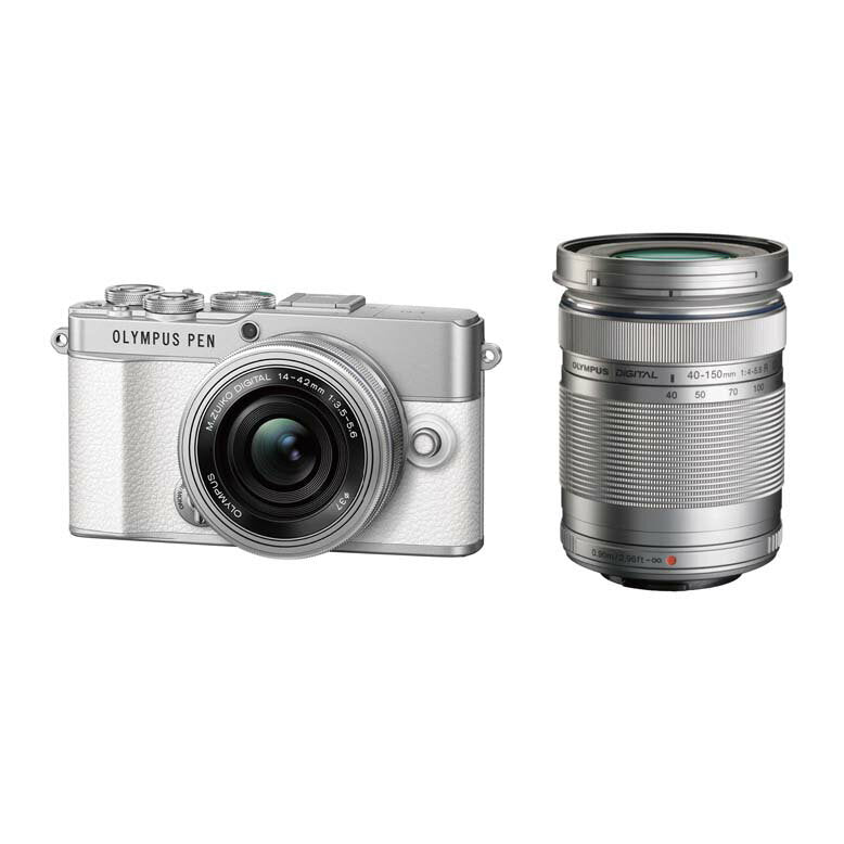 [New] OLYMPUS Olympus Mirrorless Single Lens Camera PEN E-P7 EZ Double Zoom Kit White