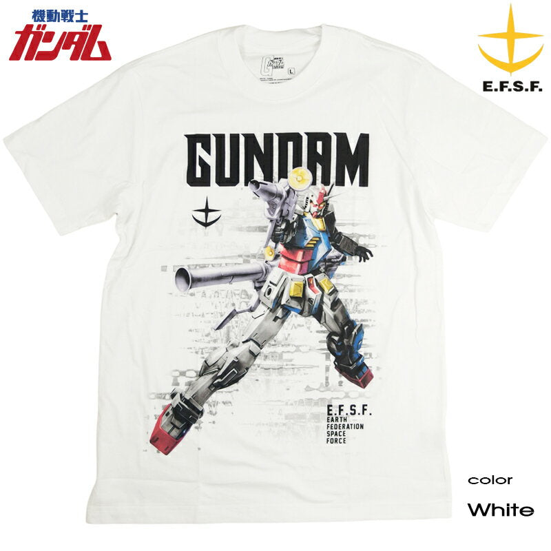 GUNDAM Gundam T-shirt Men's Mobile Suit Gundam RX-78-2 Goods Zeon Army Earth Federation Army EFSF Amuro Ray Mobile Suit Re-imported Anime Harajuku Series OTAKU Street Dance Collector Mania Gift Father