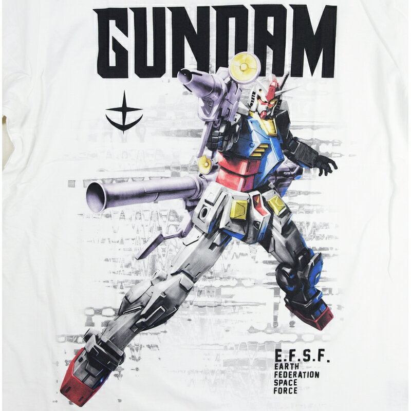 GUNDAM Gundam T-shirt Men's Mobile Suit Gundam RX-78-2 Goods Zeon Army Earth Federation Army EFSF Amuro Ray Mobile Suit Re-imported Anime Harajuku Series OTAKU Street Dance Collector Mania Gift Father