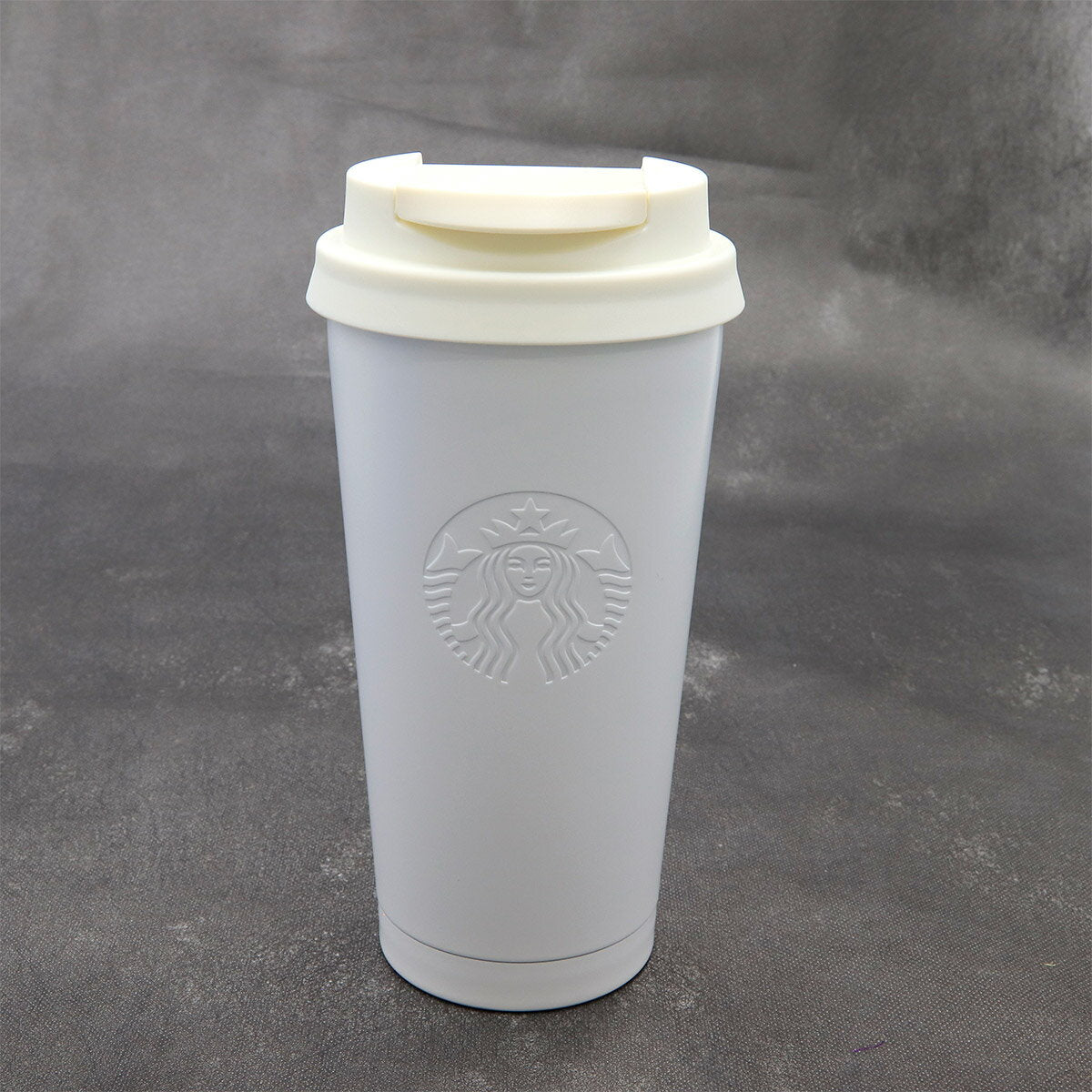 [Grabado de nombre] Vaso Starbucks Grabado de nombre Botella de agua Grabado Starbucks Vaso portátil de acero inoxidable reciclado con el logotipo TOGO Blanco mate 473 ml Café Starbucks inoxidable Cumpleaños