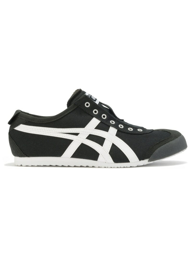 [Official Shop] MEXICO 66 SLIP-ON Onitsuka Tiger Shoes and Shoes Sneakers Black Yellow [Free Shipping] [Rakuten Fashion]