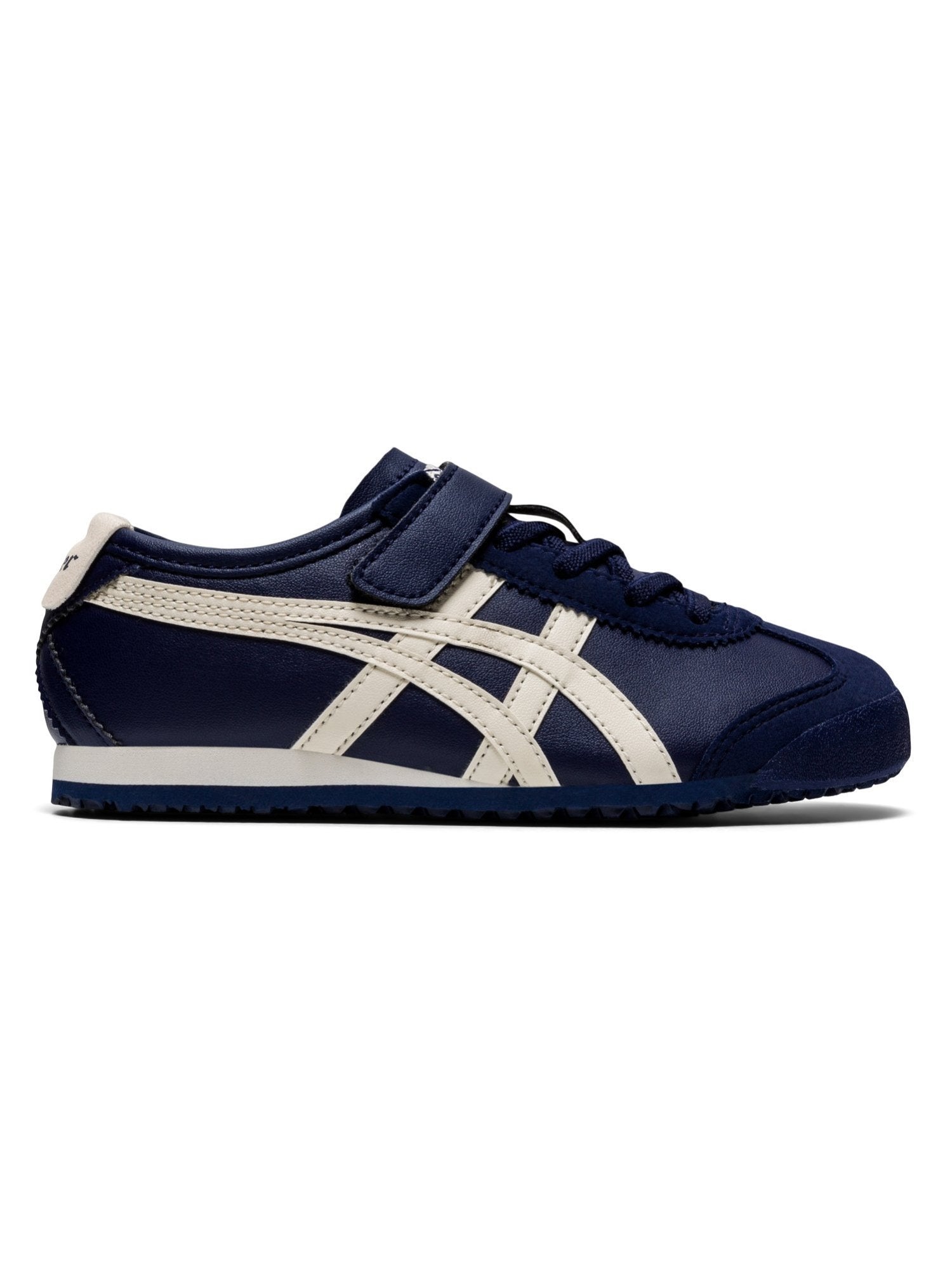 Onitsuka Tiger (K) [Official Shop] MEXICO 66 KIDS Onitsuka Tiger Shoes and Shoes Sneakers White Navy Beige Yellow [Free Shipping]