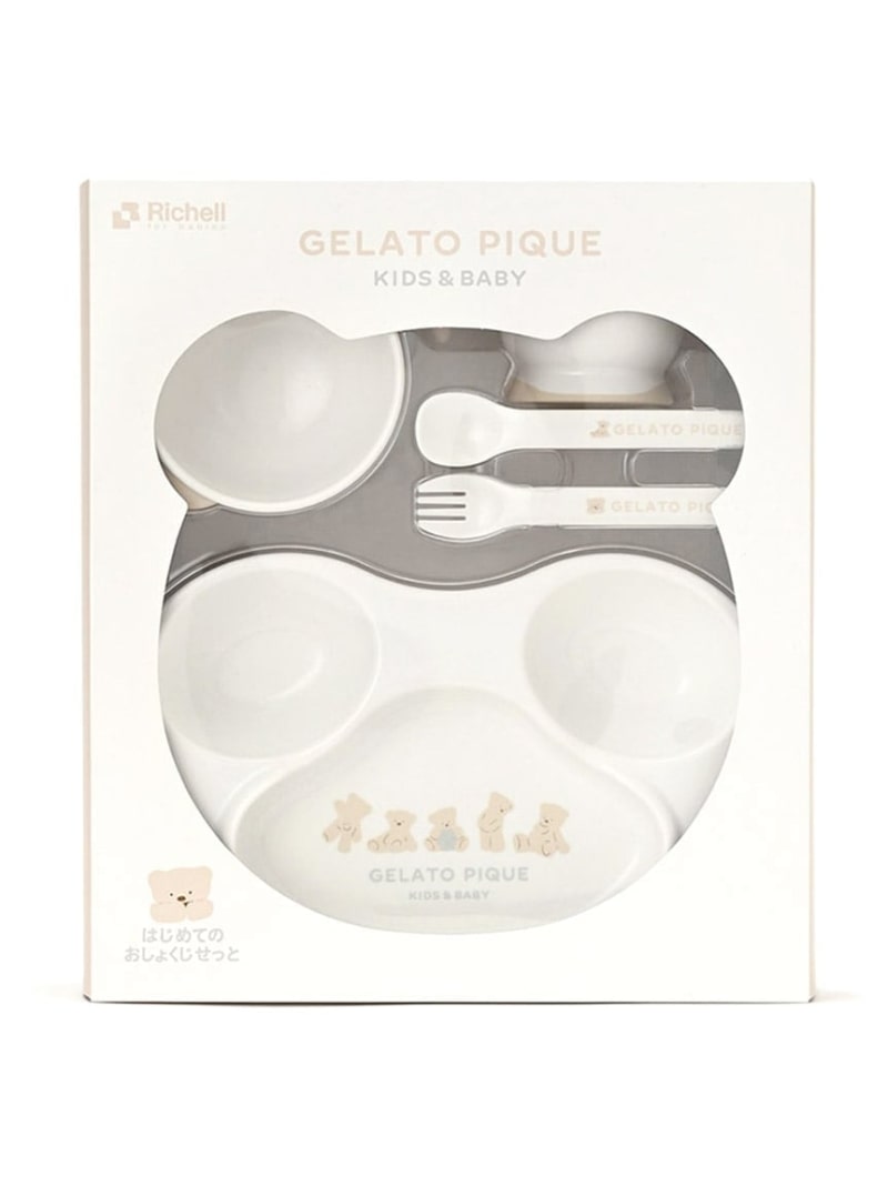 [ONLINE Limited] [BABY] First Dish Set gelato pique Tableware, Cooking Utensils, Kitchen Supplies Tableware, Plates, White [Free Shipping] [Rakuten Fashion]