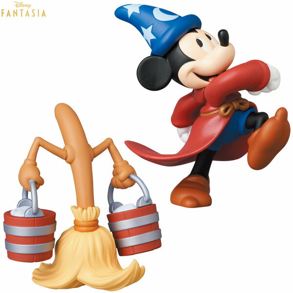 Ultra Detail Figure No.690 UDF Disney Series 10 MICKEY MOUSE & BROOM [Medicom Toy] 《Published and In stock》