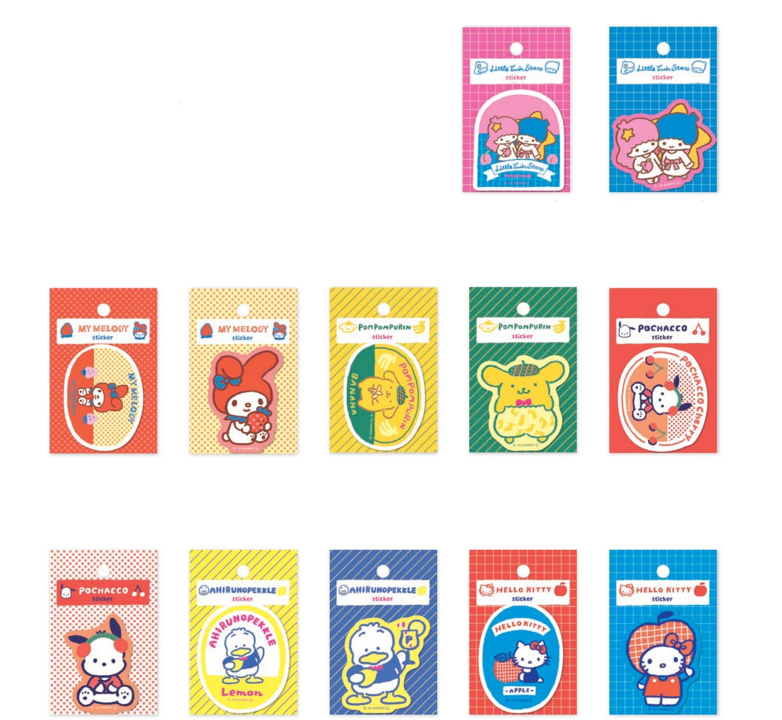 Pegatinas de Sanrio en cantidad limitada fur_ss49_60 FlakeSeal sealSticker Furukawa Paper Co., Ltd. Pegatinas decorativas Pegatinas decorativas