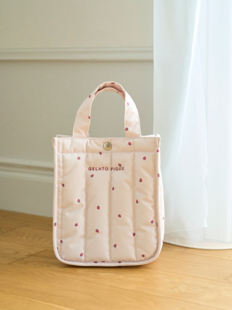 [CAT&DOG] [Only available for sale] Strawberry quilted walking bag S GELATO PIQUE CAT&DOG Gelato Pique Pet supplies Other pet supplies White Pink [Free shipping] [Rakuten Fashion]