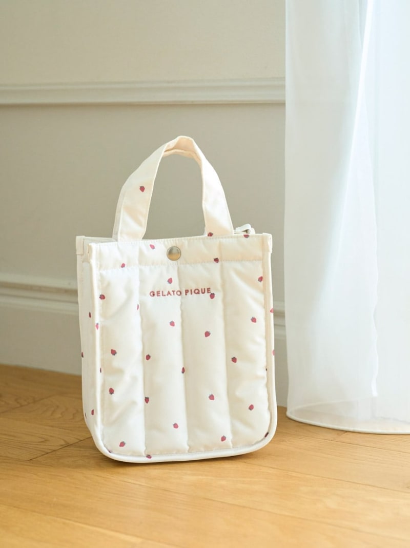 [CAT&DOG] [Only available for sale] Strawberry quilted walking bag S GELATO PIQUE CAT&DOG Gelato Pique Pet supplies Other pet supplies White Pink [Free shipping] [Rakuten Fashion]