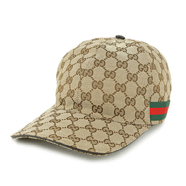 [5x points from 20:00 to 5/5 on 3/4 ★Additional 3,000 yen off Super SALE coupon eligible] Gucci Cap GUCCI GG Canvas 200035 KQWBG 9791 Unisex