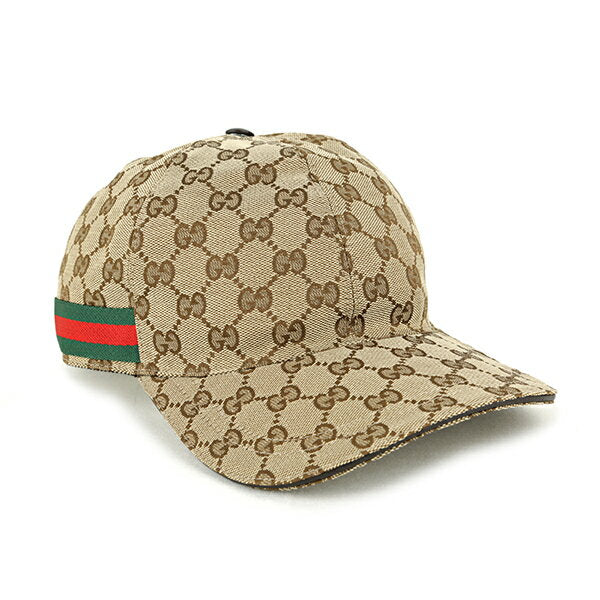 [5x points from 20:00 to 5/5 on 3/4 ★Additional 3,000 yen off Super SALE coupon eligible] Gucci Cap GUCCI GG Canvas 200035 KQWBG 9791 Unisex