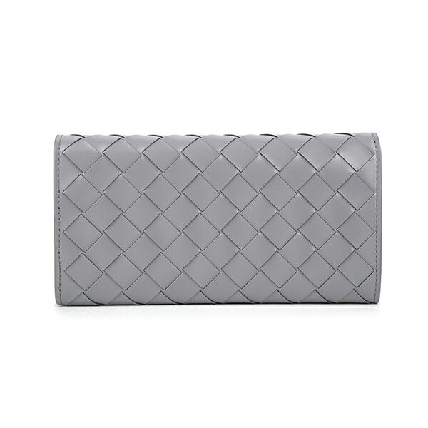 [20 % DE DESCUENTO ★ Ofertas Super Rakuten elegibles] Cartera larga Bottega Veneta Cartera continental BOTTEGA VENETA Intrecciato 600873 VMBI2 1490 Unisex Gris