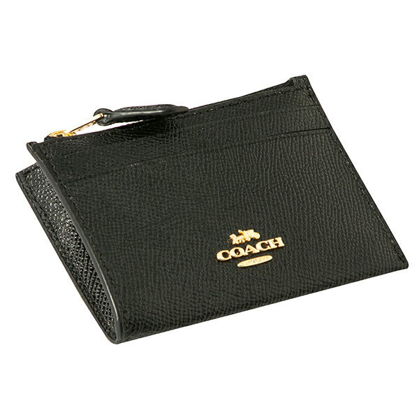 [Applicable to coupons for up to 5,000 yen off] Coach outlet coin case COACH OUTLET Crossgrain F88250 IMBLK Women's Black Black