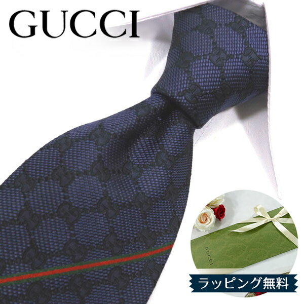 Gucci Tie GUCCI Navy GG Pattern (8cm) AREND GG10 / Joining a Company/Gucci Tie Tie Brand/Luxury/Sale New Product/Birthday/Birthday/Celebration Christmas/Valentine's Day/Coming of Age Celebration Father's Day/Joining a Company