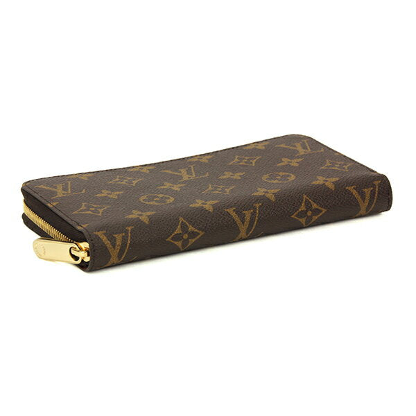 [Aplicable a cupones de hasta 5000 yenes de descuento] Cartera larga Louis Vuitton (cremallera redonda) Cartera Louis Vuitton Monogram Zippy M42616-Unisex Marrón