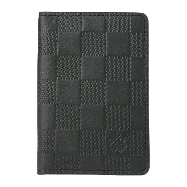 [1,500 yen or more for 10,000 yen or more ★ Maximum 30,000 yen off coupon] Louis Vuitton card case Louis Vuitton Damier Enfini Organizer de Poche N63197 Men's Black