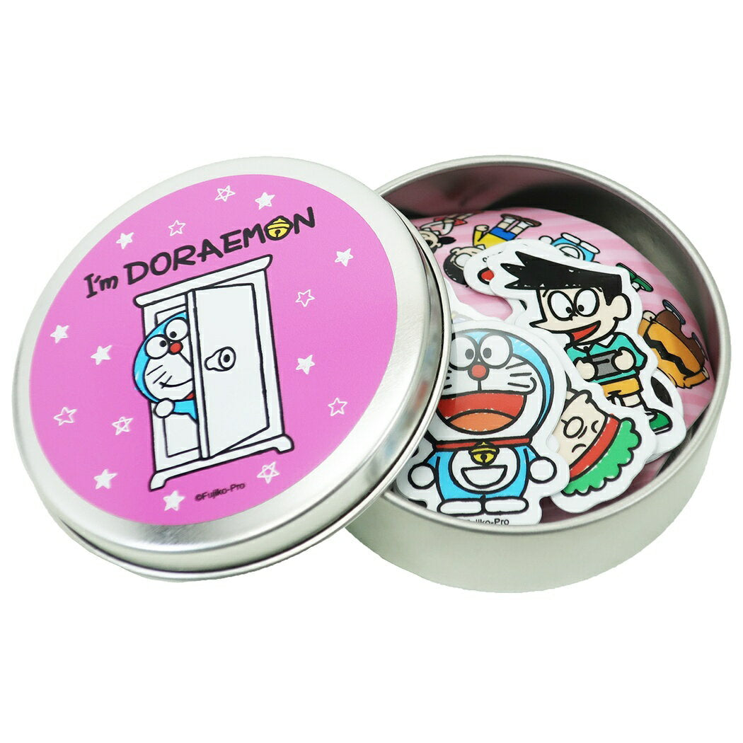 Doraemon canned mini stickers, flakes, stickers, LCC-011, Sanrio General stickers, vinyl stickers, set of 6, small gifts, anime character goods, mail order, cinema collection