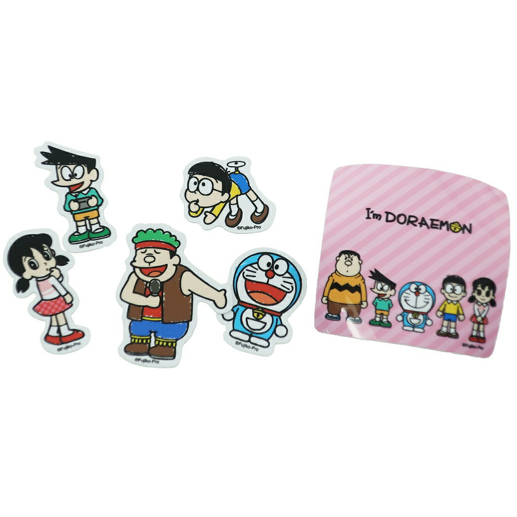 Doraemon canned mini stickers, flakes, stickers, LCC-011, Sanrio General stickers, vinyl stickers, set of 6, small gifts, anime character goods, mail order, cinema collection