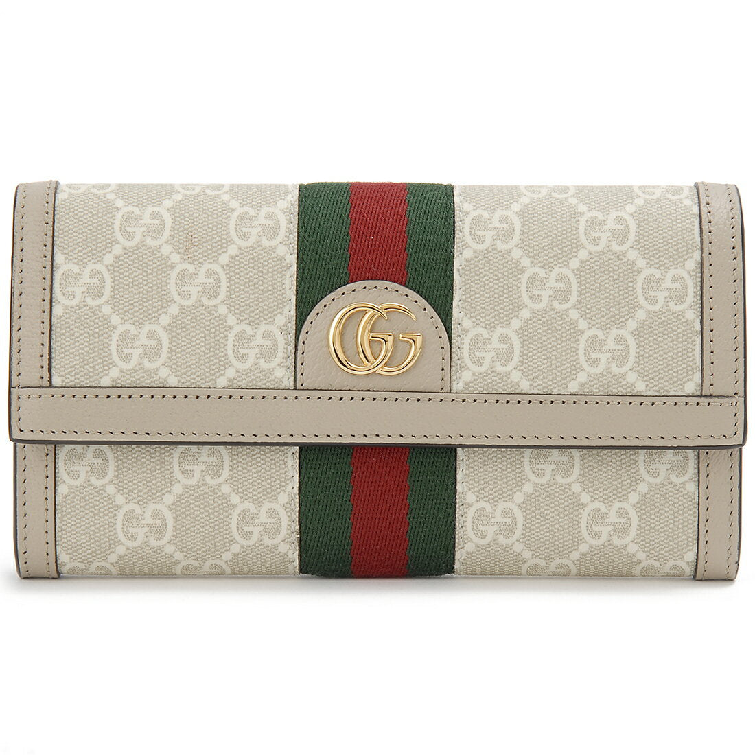 GUCCI Long Wallet Beige 523153 UULAG 9682 Ophidia GG Supreme