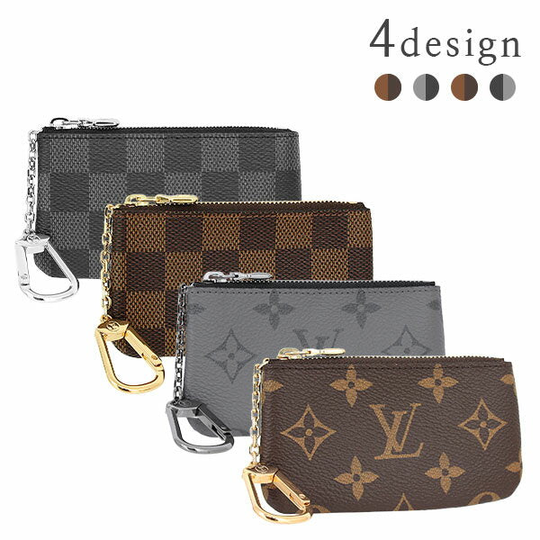 [New] Louis Vuitton coin case with key ring Pochette Cre Monogram / Damier Louis Vuitton coin purse LOUIS VUITTON Louis Vuitton key case for men and women wallet keychain