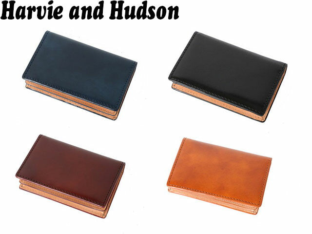 Great deal coupon available Free wrapping Genuine Men's Women's Points 10x White Day Gift with Novelty Harvie & Hudson Italian Capital Leather Card Case Business Card