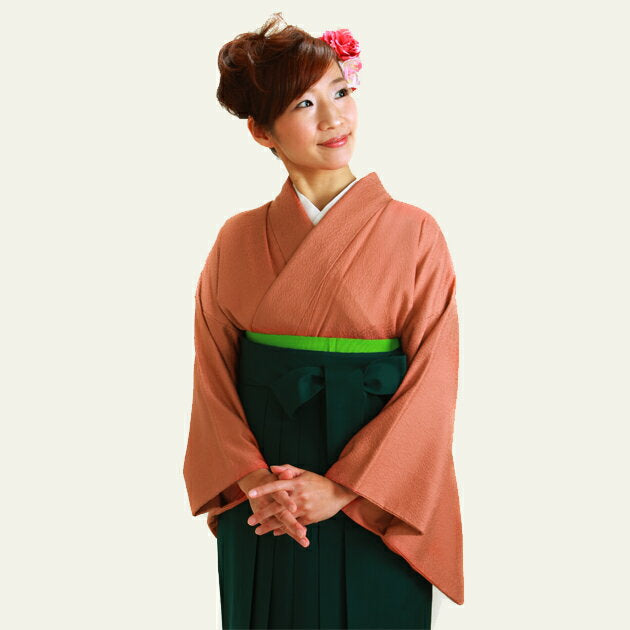 Graduation ceremony, hakama, rental, women's graduation ceremony, hakama set, hakama, rental teacher, wide, large, women's full set, brick color, entrance ceremony, hakama, women's hakama, kimono, rental costume, round-trip shipping, NT-muji104