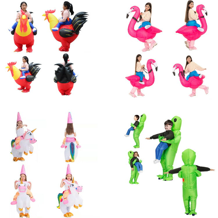 Free shipping Costume riding with fan Kids inflation costume boy girl boy girl Halloween costume cosplay kids anime games festival uniform party cos Christmas stage