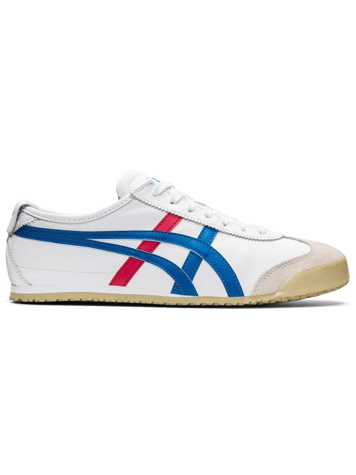 Onitsuka Tiger (U) [Tienda Oficial] MEXICO 66 Onitsuka Tiger Zapatillas y Tenis Beige Blanco [Envío Gratis]