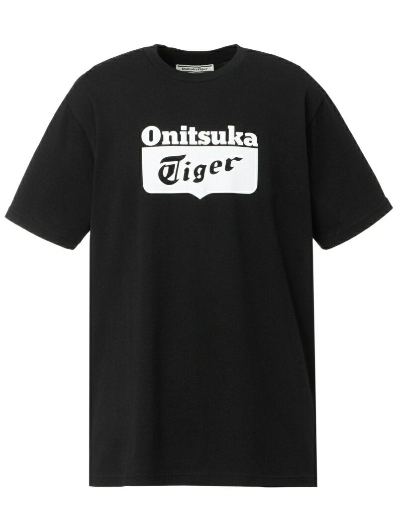 (U) [Official Shop] LOGO TEE Onitsuka Tiger Tops Cut and Sew T-shirt White Black [Free Shipping] [Rakuten Fashion]