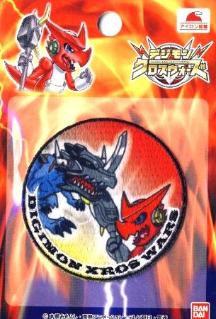 ★There are only a few left (discontinued) Characters Embroidery & Stickers Patch Digimon Cross Wars (Patch Applique Sticker Type Adhesive Iron Handmade Cute