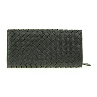 BOTTEGA VENETA 150509-VX051-1000Bottega Veneta Bifold Wallet Intreccia Tram Leather Black