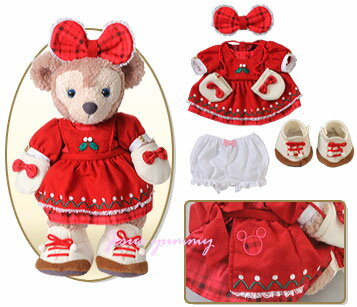 [Rare] Costume Set Shelley May Ribbon Dress Pants Tebukuro Shoes 2013 Christmas Limited Duffy Tokyo Disney Sea Limited ☆ Tokyo Disney Resort Sat