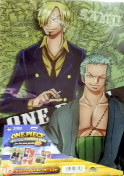 One Piece Ichiban Kuji Romance Dawn Part 2 I Prize Clear File & Sticker Zoro, Sanji, Nami, Robin Single Item Unopened Domestic Genuine ONE PIECE Figure [Cash on Delivery Not Available]