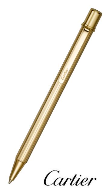 CARTIER OP000140MUST DE CARTIER BALLPOINT PEN Must de Cartier Ballpoint Pen Gold Metal Gold Finish