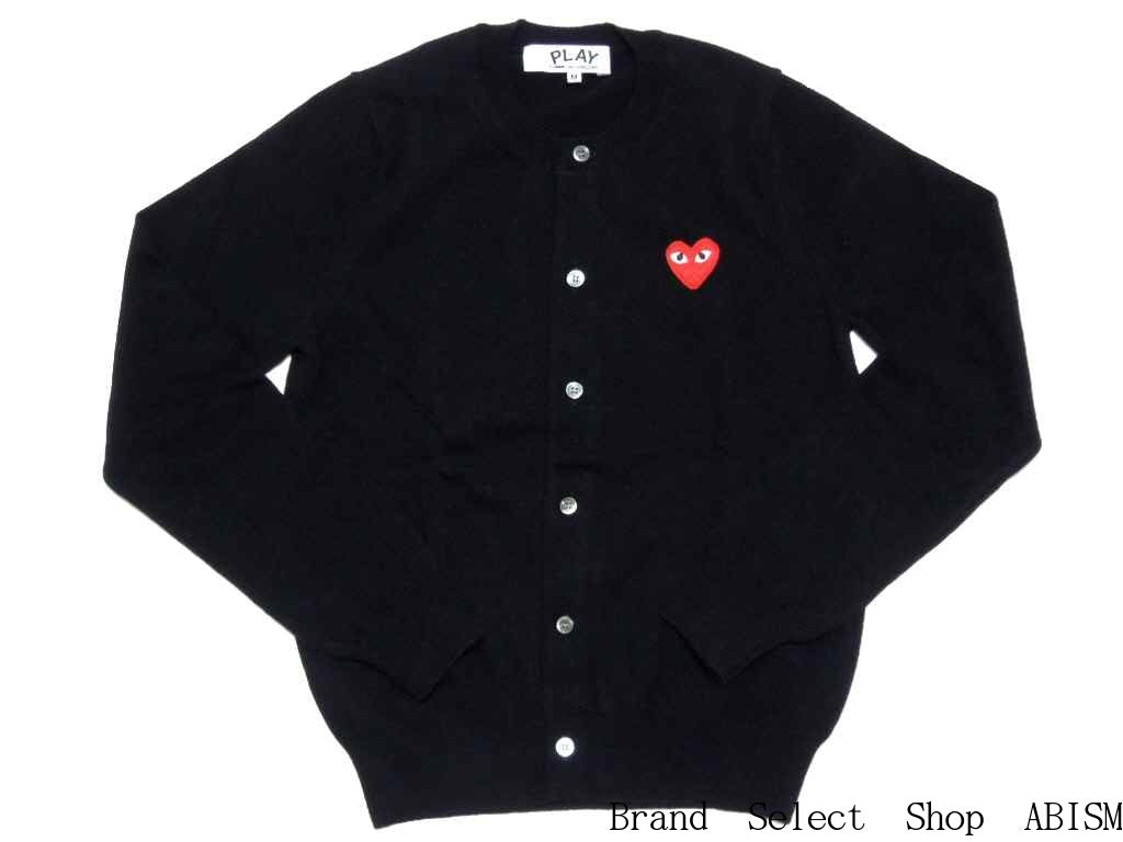 ★Wool cardigan★PLAY COMME des GARCONS Red Heart Wool Cardigan [LADY'S] [Black] [Made in Japan] [Knit] [New] [AZ-N007] wool cardigan