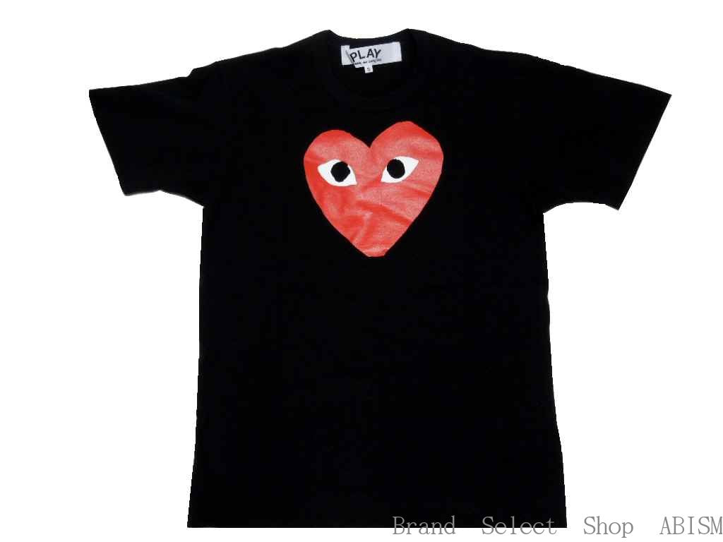 ★Talla de hombre★Camiseta "Corazón rojo" de PLAY COMME des GARCONS [Hombre] [Negro] [Fabricado en Japón] [Nuevo] [AZ-T112]