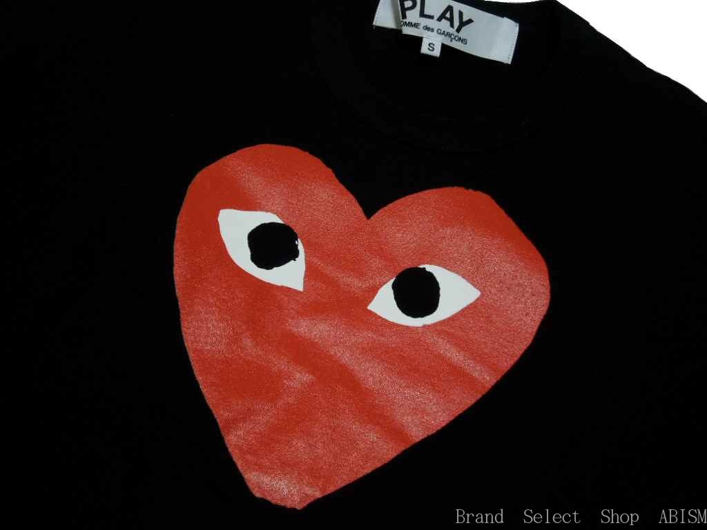 ★Men's size★PLAY COMME des GARCONS "Red Heart T-Shirt" [Men's] [Black] [Made in Japan] [New] [AZ-T112]