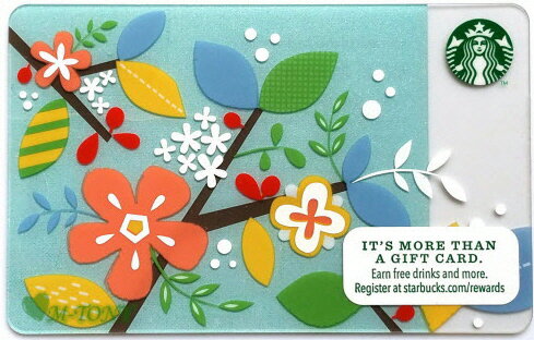 [Free Shipping] Starbucks Starbucks American Card Spring Flowers US Card/Free Shipping/Click Post Shipping/Gift Wrapping/Overseas Limited Edition/Not Available in Japan/Starbucks/Tumbler/Mug/Christmas/Valentine's Day/�