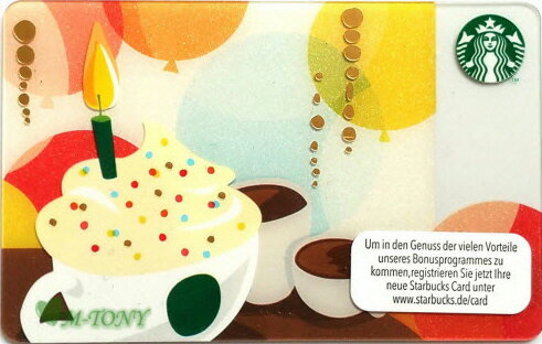 [Free Shipping] Starbucks German Card Birthday Drink German Card / Free Shipping / Click Post Shipping / Gift Wrapping / Overseas Limited Edition / Not Available in Japan / Starbucks / Tumbler / Mug / Christmas / Valentine's Day /