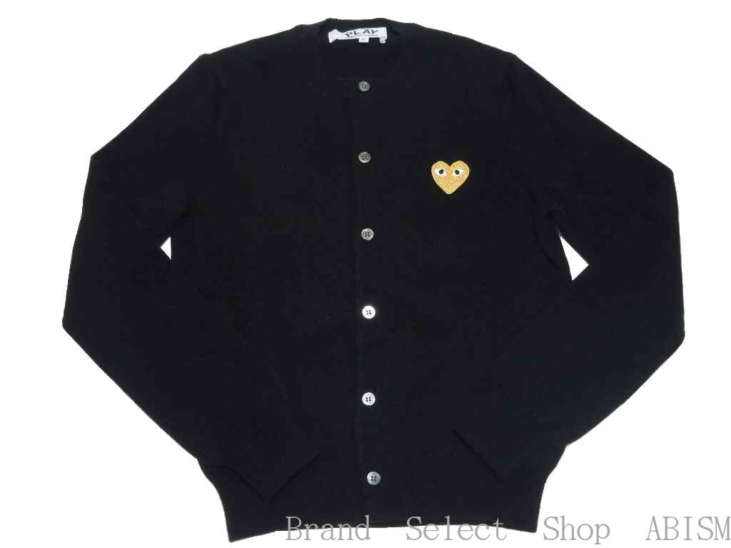 ★Wool cardigan PLAY COMME des GARCONS Gold Heart Wool Cardigan [LADY'S] [Black] [Made in Japan] [Knit] [New] [AZ-N049] wool cardigan