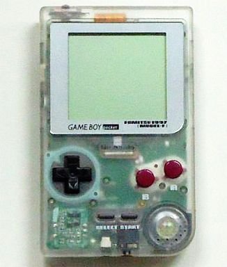 [Reasonable] [Free Shipping] [Used] GB Nintendo Game Boy Pocket Skeleton Clear Famitsu Limited Main Unit