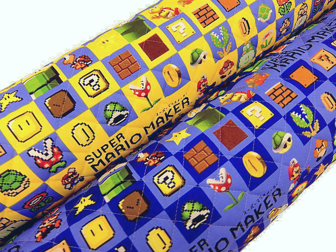 Character Quilted Fabric Cloth Super Mario Bros GQ9927 (9906, 9972, 3232) Super Mario Maker Continued 2025 Entrance and Entrance for School Commercial use not available