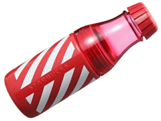 STARBUCKS Starbucks Limited Time ☆ 2015 New Red and White Stripe Holiday Sunny Bottle Shiny Snow Tumbler Starbucks 500ml